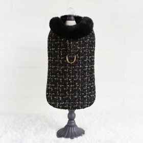 Chantel Tweed Dog Coat (Color: Cream, size: MD)