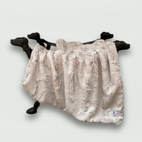 Cuddle Dog Blankets (Color: Latte, size: LG)