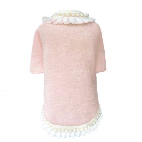 Dream Pearls Dog Sweater (Color: Peach, size: XS)