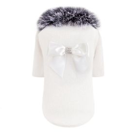 High Society Dog Sweater (Color: Cream, size: XS)