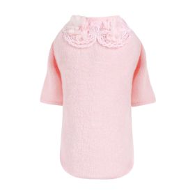 Sweet Magnolia Dog Sweater (Color: Pink, size: XS)