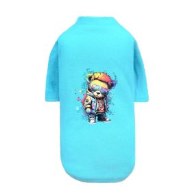 Punk Brats Dog Tee (Color: Teal, size: MD)
