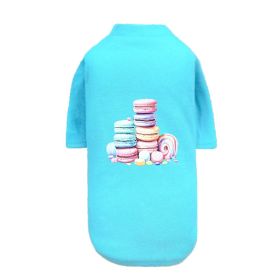 Macaoon Dog Tee (Color: Teal, size: MD)
