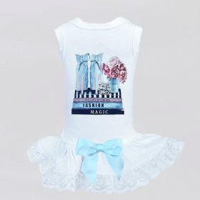 Fashionista Dog Dress (Color: White, size: MD)