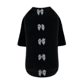 Houndstooth Dog Sweater (Color: Black, size: MD)