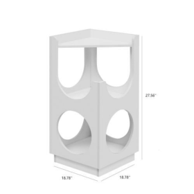 Suitable For Small And Medium-sized Cat Hollow Design Multifunctional Double-layer Cat Station (Color: White)