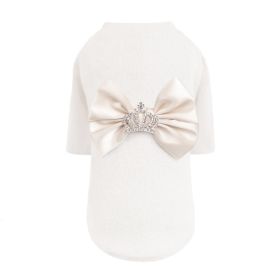 Royal Princess Dog Sweater (Color: Ivory, size: LG)