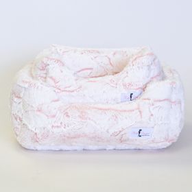 Whisper Dog Bed (Color: Peach, size: SM)